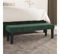 vidaXL Banc Vert foncé 100x30x30 cm Velours346669 Vert G