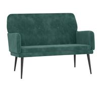 Vidaxl Banc Vert Foncé 108x79x79 Cm Velours Vert