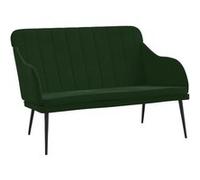 Banc Vert foncé 110x76x80 cm Velours