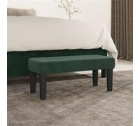 vidaXL Banc Velours346641 70x30x30 cm Vert foncé
