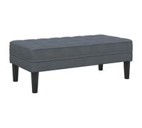 vidaXL Banc vieXL Gris foncé 113 cm Velours