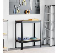 Vidaxl Bancs De Travail Noir 81 X 41 X 145 Cm Bois D'ingénierie
