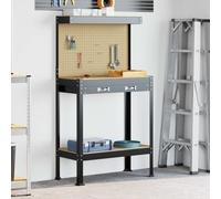 Vidaxl Bancs De Travail Noir 81 X 41 X 145 Cm Bois D'ingénierie
