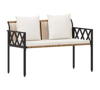 Vidaxl Bancs D'extérieur 2 -Seater 116 X 56 X 75 Cm Polyrotin