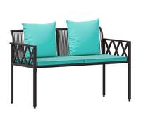 Vidaxl Bancs D'extérieur 2 -Seater 116 X 56 X 75 Cm Polyrotin