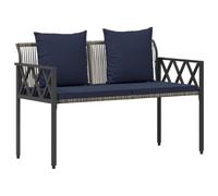 vidaXL Bancs d'extérieur 2 -Seater 116 x 56 x 75 cm polyrotin,
