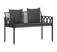 vidaXL Bancs d'extérieur 2 -Seater 116 x 56 x 75 cm polyrotin,