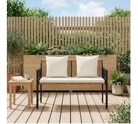 vidaXL Banc d'extérieur 2 places 116 x 56 x 75 cm polyrotin