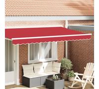 Vidaxl Bande De Auvent Pour Cadre De 4 M Rouge 3.8x0.2 M