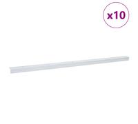 Vidaxl Bande D'escalier 10 Pcs Argent 67 Cm Aluminium