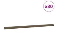 Vidaxl Bande D'escalier 30 Pcs Marron 67 Cm Aluminium