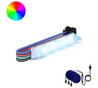 Vidaxl Bande Led 4 Pcs Noir Et Multicolore 150 Cm Cuivre Et Plastique