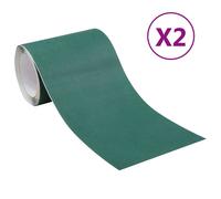 Vidaxl Bandes De Gazon Artificiel 2 Pcs 0,15x10 M Vert