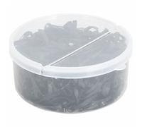 Vidaxl Bandes Tressées Pour Chevaux 500 Pcs Silicone Noir