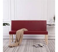 Banc 139,5 Cm Rouge Bordeaux Similicuir Rouge