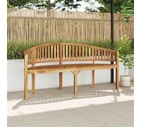 Vidaxl Banc De Jardin En Forme De Banane 180 Cm Bois De Teck Solide