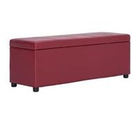 vidaXL Bankje met opbergvak 116 cm kunstleer wijnrood281313 Rouge G