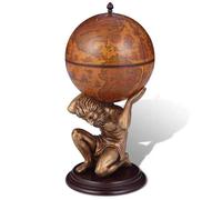 vidaXL Bar sous forme de globe Atlas 42 x 42 x 85 cm 241958