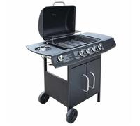 vidaXL Barbecue à gaz 4 + 1 zone de cuisson Noir
