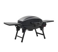 vidaXL Barbecue à Gaz Portatif 2 Zone de Cuisson Noir Terrasse Grill de Jardin 44276