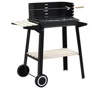 vidaXL Barbecue au charbon de bois avec roulettes 45367
