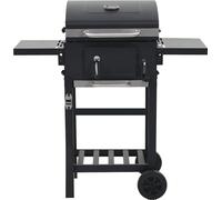 vidaXL Barbecue au charbon de bois avec support inférieur noir