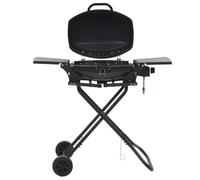 vidaXL Barbecue au Gaz Portatif Zone de Cuisson Noir Cuisine Jardin Terrasse