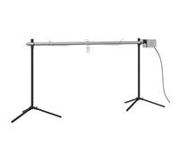 vidaXL Barbecue Automatique et Moteur Acier Inoxydable 150x46,5x82,5cm, Gril, Gril Fumeur, Gril extérieur, Gril à Charbon de Bois, Gril électrique