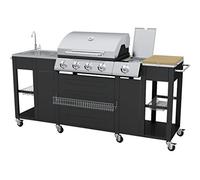 vidaXL Barbecue d'Extérieur 4 Brûleurs avec Brûleur Latéral Cuisine de Jardin