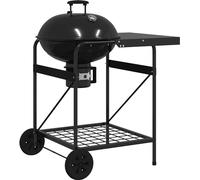 vidaXL Barbecue d'extérieur avec roue Noir 96 x 72 x 113 cm Métal