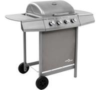 vidaXL Barbecue Gril à Gaz avec 4 Brûleurs Gril d'Extérieur Grille de Cuisson Barbecue de Jardin Barbecue d'Extérieur 48549 Gris G