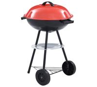 vidaXL Barbecue portable XXL au charbon avec roues 44 cm