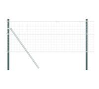 vidaXL Barre de clôture en acier vert, revêtue de poudre, 50 cm, set de 12. Résistante aux UV, protégée contre la corrosion et la rouille. Installation easy, à utiliser seulement à l'extérieur. Idéal