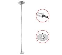 vidaXL Barre de pole dance extensible et réglable 2,24–2,75 m