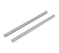 vidaXL Barres filetées 2 pcs Argenté, Tiges en acier, barres filetées, accessoires de construction, quincaillerie, fixations, bricolage, jardin