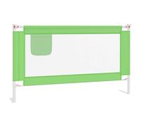 Vidaxl Barri¿¿Re De S¿¿Curit¿¿ De Lit D'enfant Vert 140x25 Cm Tissu Vert