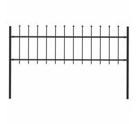 vidaXL Barrière de Jardin avec Dessus en Lance Panneau de Clôture Portillon Portail de Clôture Maison Ferme Extérieur 1,8 m