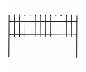vidaXL Barrière de Jardin avec Dessus en Lance Panneau de Clôture Portillon Portail de Clôture Maison Ferme Extérieur 1,8 m