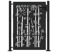vidaXL Barrière de jardin - sépare ton espace extérieur. C'est une entrée sécurisée avec un design au laser. Une façon moderne de garder tes affaires en sécurité !