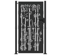 vidaXL Barrière de Jardin - un super diviseur extérieur pour sécuriser ton entrée. C'est une clôture et un portail découpés au laser avec un style moderne.