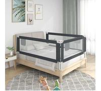 vidaXL Barrière de Lit Bébé 120x25 cm, Protection pour Enfant 18 Mois à 5 Ans, Hauteur Réglable 70-95 cm, Structure 10227