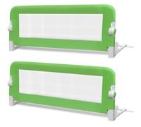 Vidaxl Barrière De Lit De Sécurité Pour Tout-Petits 2pcs Vert 102x42cm Vert