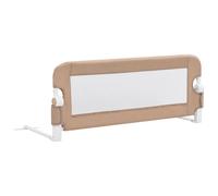 Vidaxl Barrière De Lit Enfant Taupe 102x42 Cm Polyester