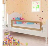 vidaXL Barrière de lit enfant 10165 – Pliable Taupe 150x42 cm Polyester