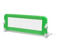 vidaXL Barrière de sécurité de lit 102x42 cm métal et polyester pour enfants et bébés Vert