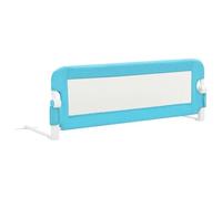 vidaXL Barrière de lit enfant pliable – 120 x 42 cm Bleu Polyester