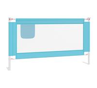 vidaXL Barrière de sécurité de lit d'enfant Bleu 150x25 cm Tissu 10211