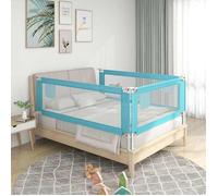 Barrière de sécurité de lit d enfant Bleu 160x25 cm Tissu Bleu G