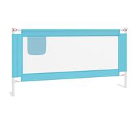 Vidaxl Barrière De Sécurité De Lit D'enfant Bleu 180x25 Cm Tissu