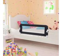 Vidaxl Barrière De Sécurité De Lit D'enfant Gris 120x42 Cm Polyester